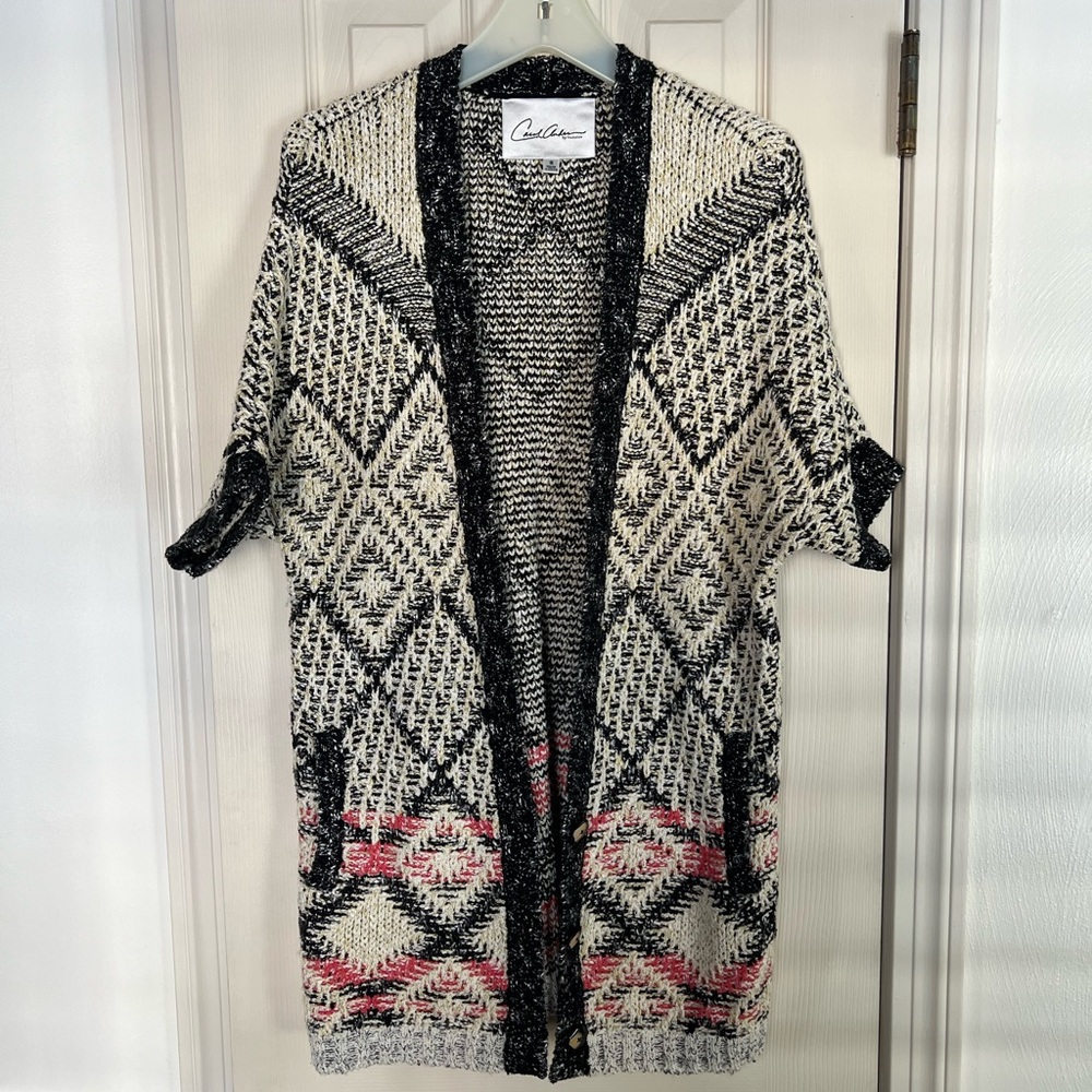 Cabi short sleeve tunic sweater